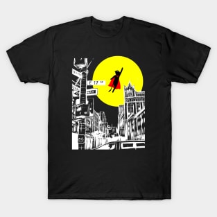 funny cat – Supercat, the superhero cat (black variant) T-Shirt